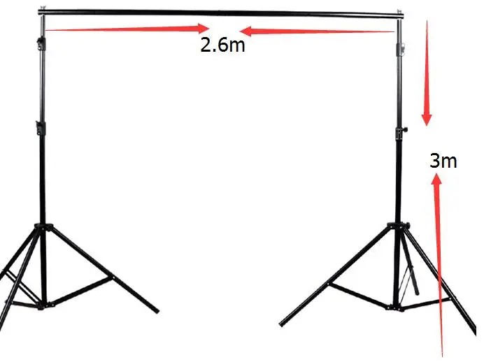 Фотографическое оборудование 2,6*3 м ручная качественная алюминиевая рамка фоновая подставка LLL2