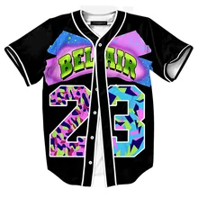 Новая забавная футболки с 3D-принтом уличная футболка Homme Летний стиль хип хоп Джерси унисекс бейсбольная форма Лонгслив для пары