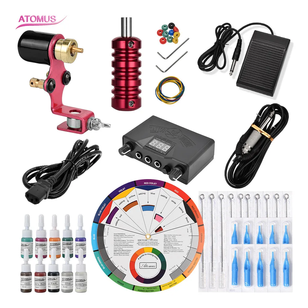 

Rotary Tattoo Machine Tatto Machine Set Gun Tatuajes Nueva Llega Suplies Profissional Tato Kit Tattoo Pen Insumos Para Tatuajes