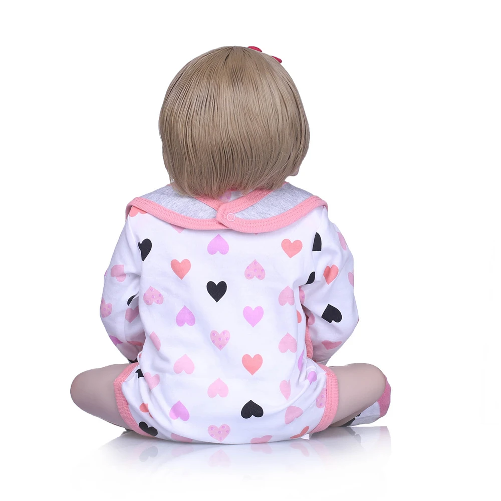 55 см полный средства ухода за кожей силиконовые Reborn Baby Doll игрушечные лошадки новорожденная девочка малыш кукла рождественский подарок Bebes menina bonecas