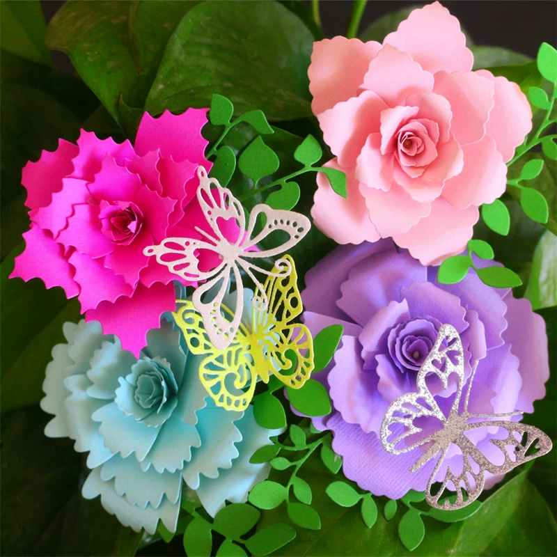 

YLCD1266 Flowers Metal Cutting Dies For Scrapbooking Stencils DIY Album Cards Decoration Embossing Folder Craft Die Cuts Tools