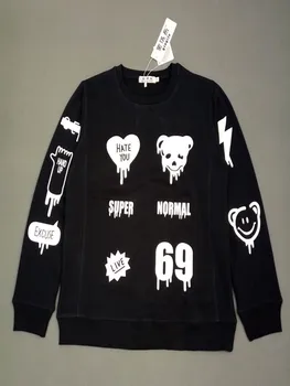 

Fashion autumn winter kpop exo sehun 4 minute hyuna same little bear printing o neck hoodie lovers pullover sweatshirt