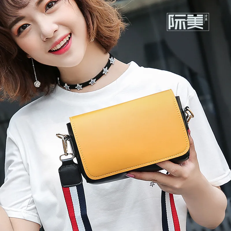 yellow Женский кошелек из искусственной кожи для монет, кошелек для мелочи, Дамский кошелек через плечо, чехол для телефона bolso mujer bolsa carteira feminina для девочек - Цвет: yellow