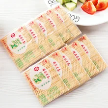 100 зубочистки/мешок зубочистки вечерние аксессуары одноразовые деревянные стоматологические легкие бамбуковые зубочистки для дома/ресторана/барбекю