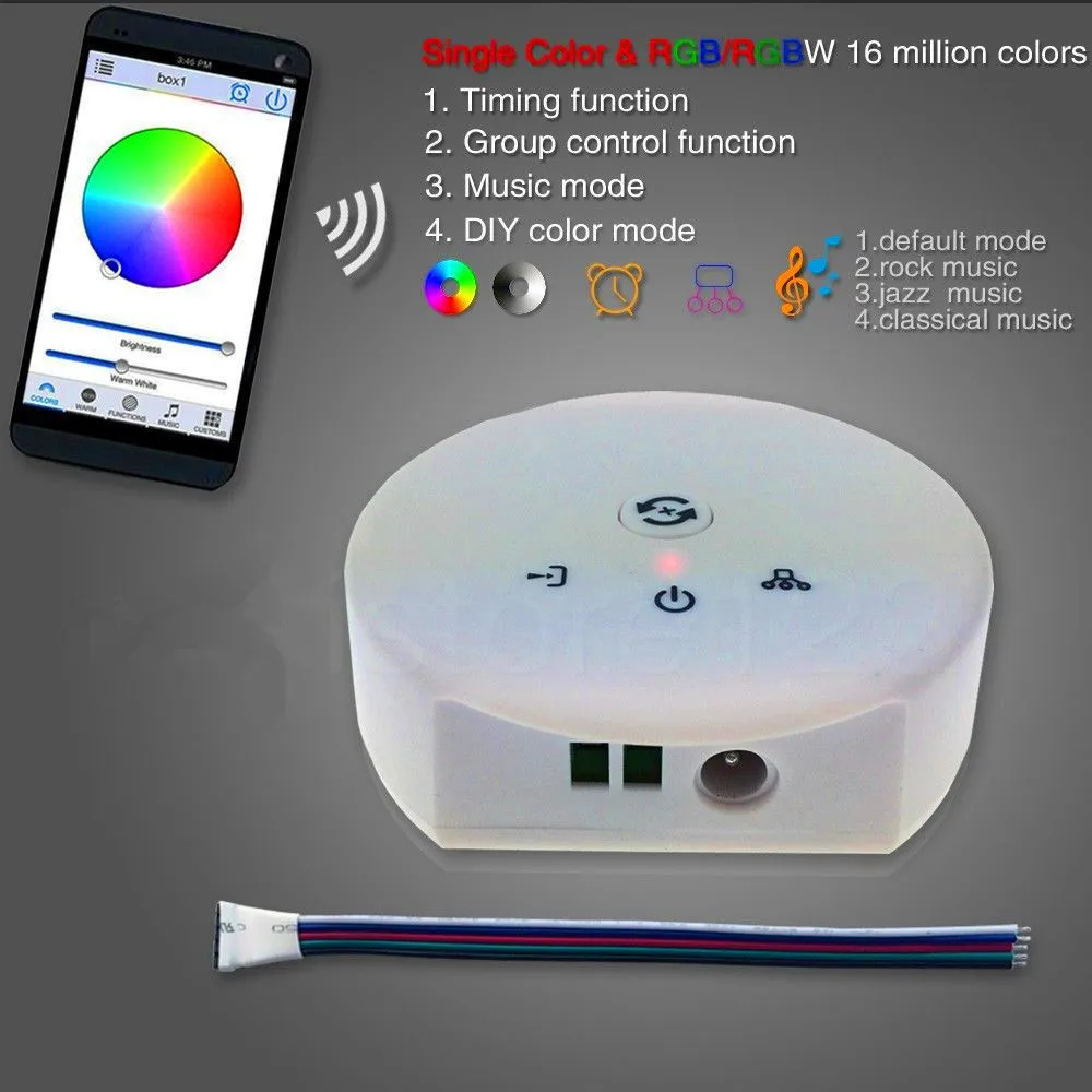 WFUF170;round RGBW LED WIFI controller;customized mode;16million colors