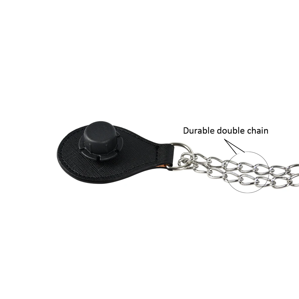 Tanqu Faux Fur Cover Strap Metal Chain Handle with Tear Drop End Double Chain Handle for O Bag for EVA Obag Women Bag