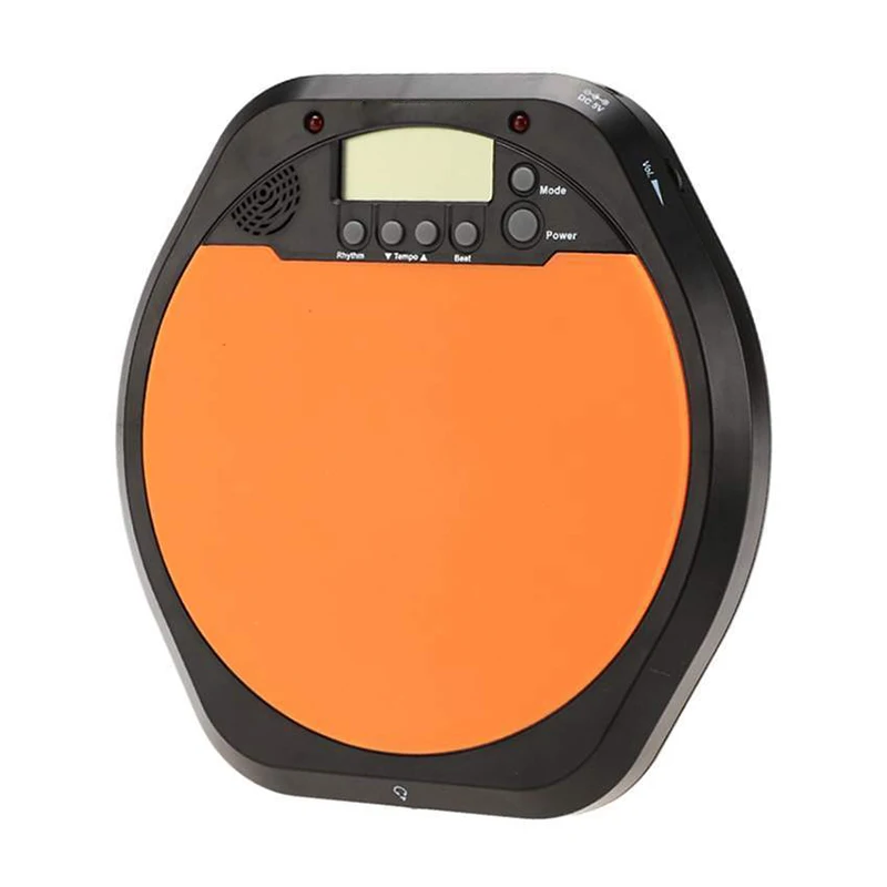 

2Pcs Digital Drummer Training Practice Drum Pad Metronome with Earphone & Batteries