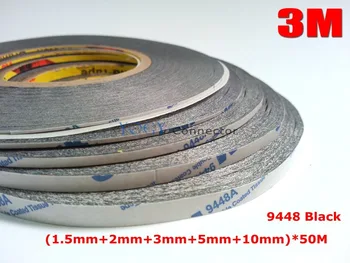 

5x Combined 1.5mm/2mm/3mm/5mm/10mm 9448B Black Two Sides Sticky Tape for iphone Samsung HTC Mobilephone LCD Touch Screen Repair