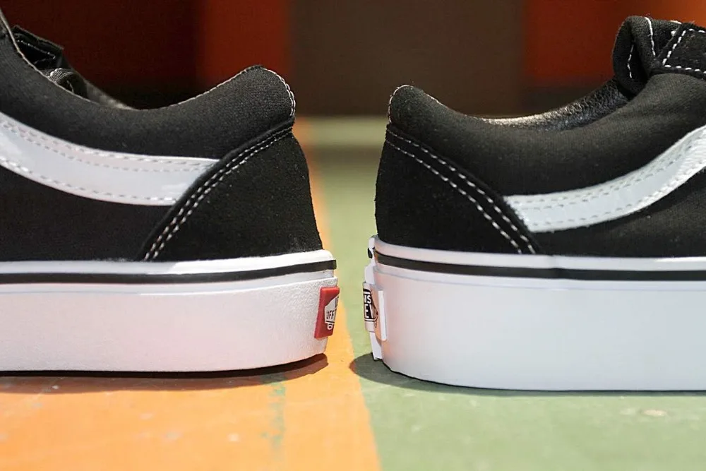 vans platform vs normal