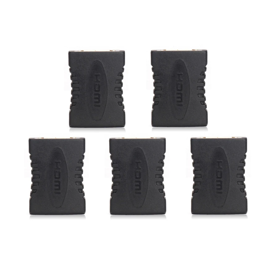 

5PCS HDMI to HDMI Cable Adapter Extender Connector HDMI Converter Female to Female Coupler Extender 1080P for HDTV Projector