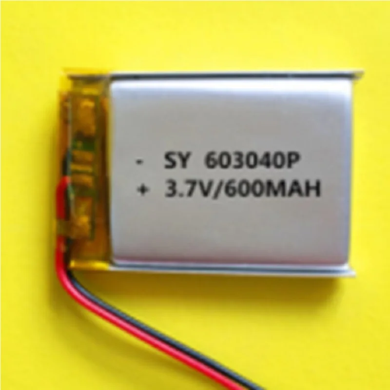 603040 батарея 063040 для камеры GPS MP5 гарнитура MP3 MP4 динамик литий полимерная