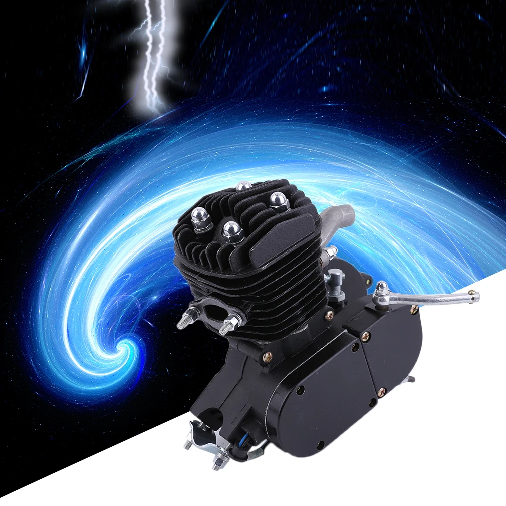 Promoción exquisita 2 tiempos 80cc ciclo Motor Kit Gas perfecto para bicicletas motorizadas bicicleta negro