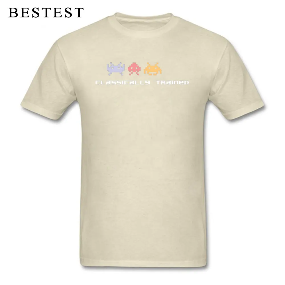 Tops & Tees Custom Tee Shirt NEW YEAR DAY On Sale Casual Short Sleeve Pure Cotton O Neck Adult T Shirt Casual Drop Shipping Classically Trained 80s Video Games 252 beige