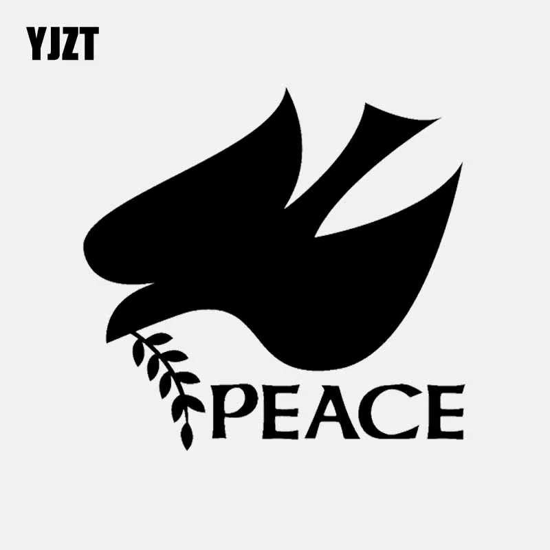 YJZT 13 6 см * 12 9 мир голубь-птица любовь иудаизм христианские автомобильные окна