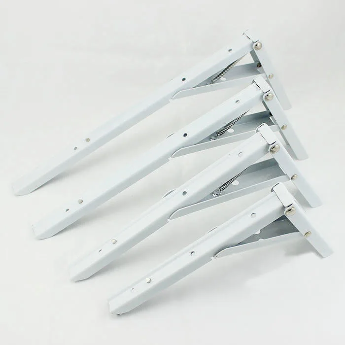 Складные белые полки металлические кронштейны 1" RV стол металлический кронштейн оборудования