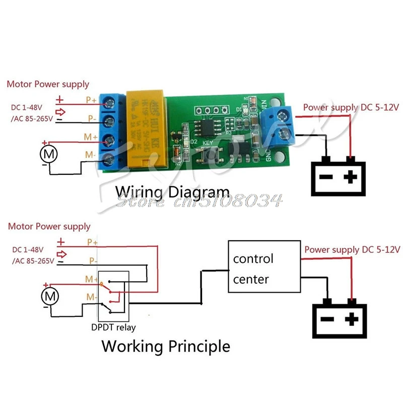 DC 5 В~ 12 В двигатель обратная полярность циклический переключатель таймер ретранслятор времени реле задержки S08 и Прямая поставка
