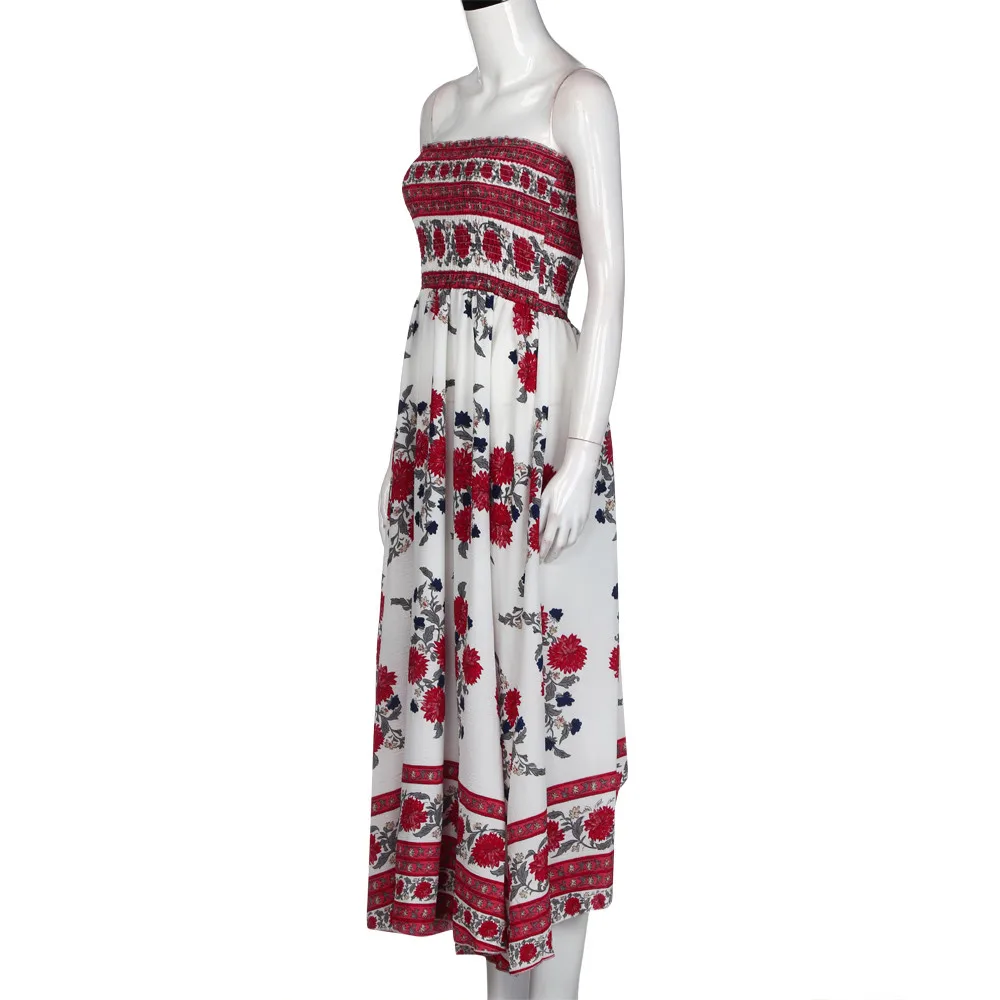 Летние платья повседневное женское длинное платье vestidos de verano Boho вечернее пляжное