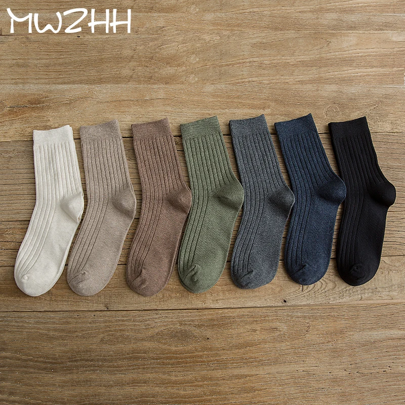 Новинка 2019 стильные мужские Компрессионные носки MWZHH хлопковые полосатые
