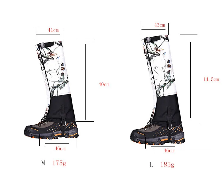 Защита для ног для альпинизма, камуфляжные гетры для ходьбы, снегоступы, кемпинга, альпинизма, пешего туризма, треккинга, Водонепроницаемые Гетры