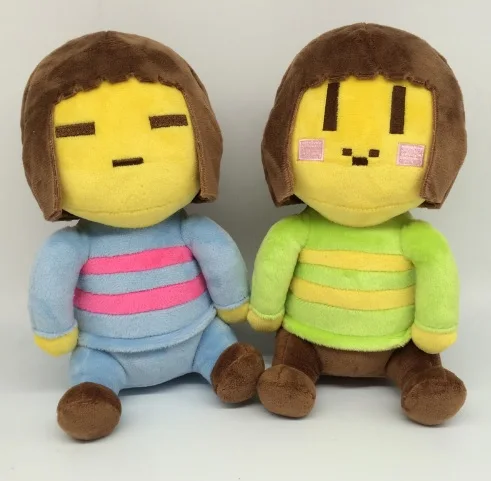 Новые 2 шт./партия 20 см подсказка плюшевые Frisk& Chara плюшевые игрушки кукла удивительный подарок для детей животные куклы игрушки для детей B