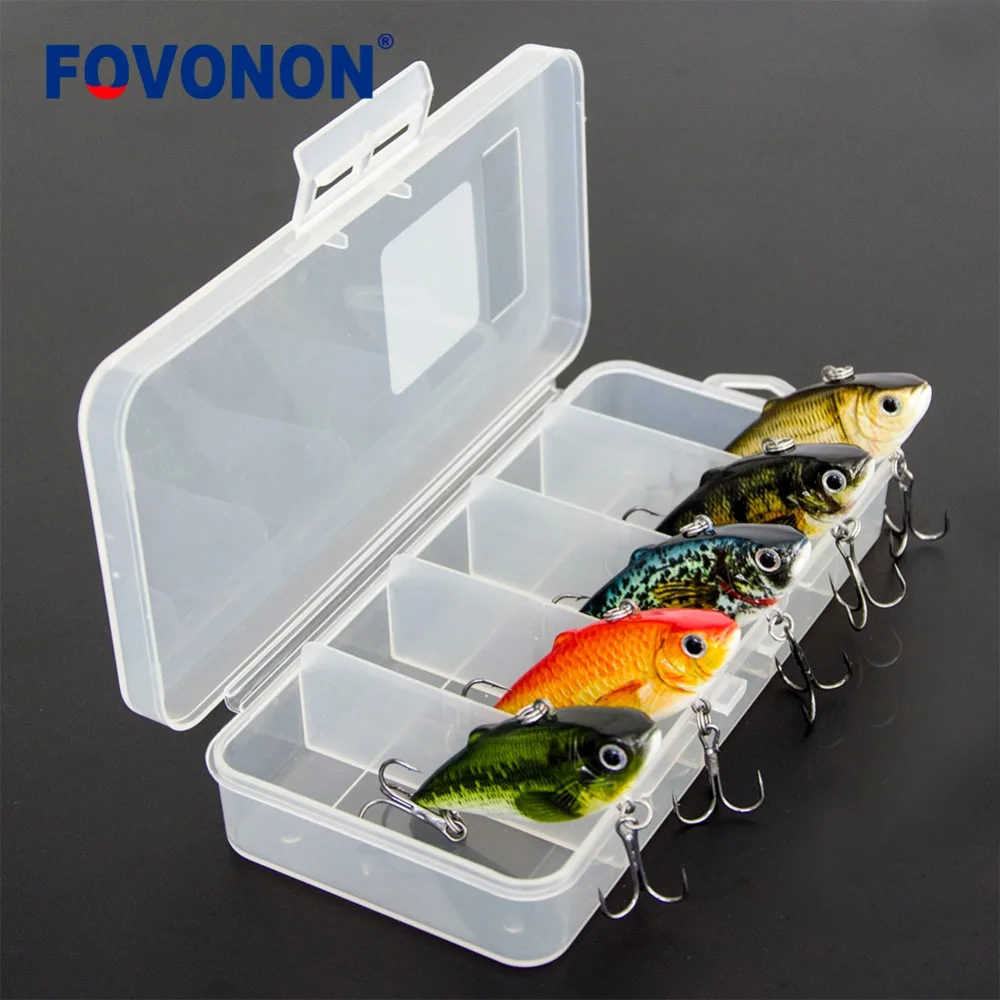 FOVONON Тонущая Рыбалка 6,5 см 8,5 г Pesca Crankbait 1 шт. жесткая искусственная VIB вибрационная приманка вся глубина зимней подледной рыбалки