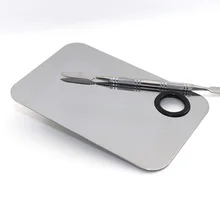 Палитра для макияжа, прозрачные акриловые пластины для штамповки ногтей, гель для смешивания, шпатель для основы, тени для век, нержавеющая сталь, стержень для маникюра