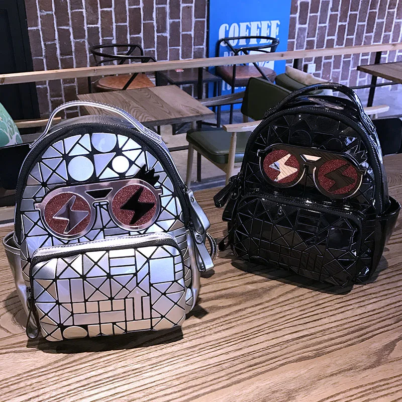 2017 new laser bag geometric Lingge shoulder bag Japanese and Korean version of Ms leisure travel