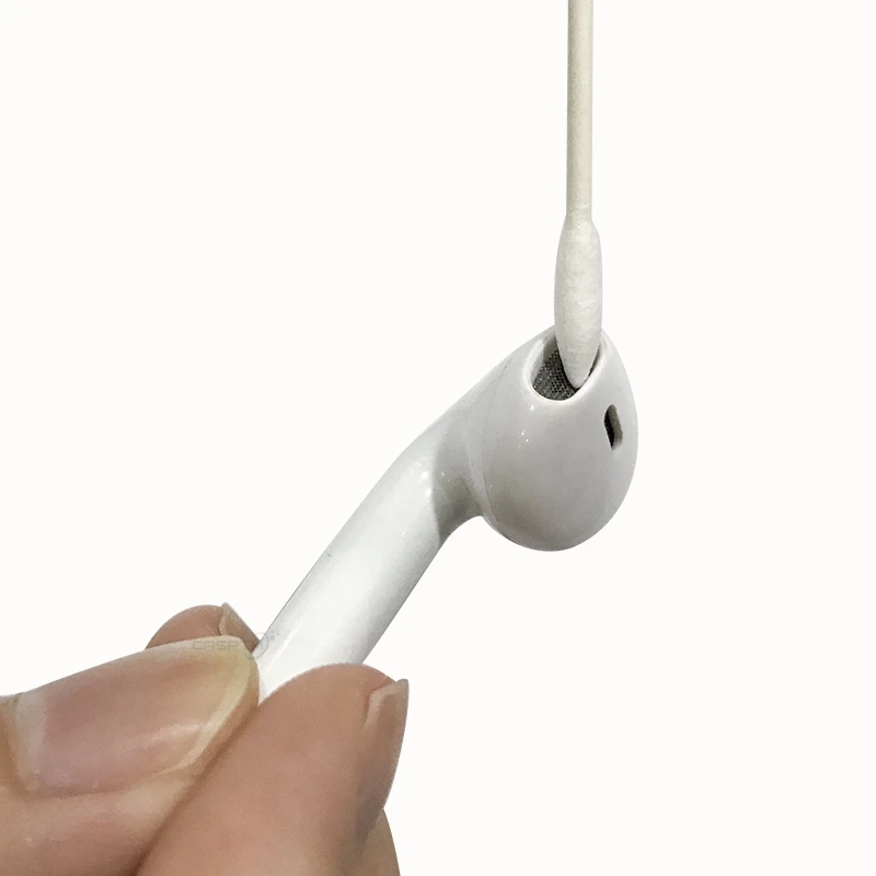 Для Apple AirPods тонкая головка для чистки ватной палочки одноразовая палочка инструмент для очистки для смартфона зарядный порт отверстие для наушников