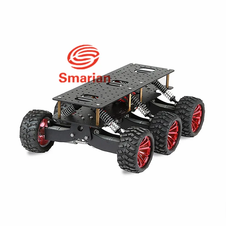 

6WD Robot Car Chassis Shock Absorption Off Road Climbing Search And Rescue Platform For Arduino Raspberry Pie DIY RC Toy