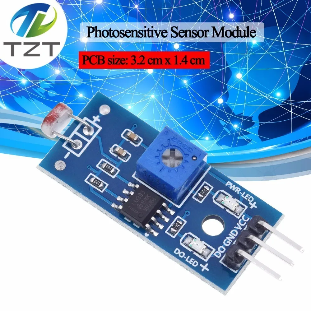 

Photosensitive Sensor Module Light Detection Module for Arduino DIY Kit