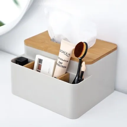 Креативный скандинавский стиль простая коробка для салфеток домашняя многофункциональная коробка для хранения журнальный столик для гостиной бамбуковая деревянная коробка салфеток