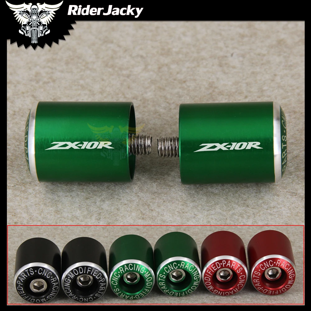 

CNC Motorcycle Handlebar Ends Grips Slider For KAWASAKI NINJA ZX-10R ZX10R ZX 10R 2006-2018 2015 2016 2017 Motorbike Handler Bar
