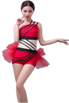 

2018 Limited Sale Latin Fringe Dress Fashion Sexy Female Singer Costumes Modern Dance Jazz Clothes Leotard Costume Latin Dress