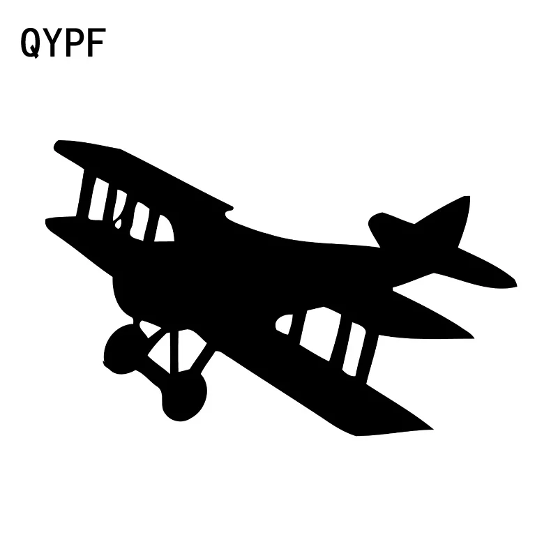 QYPF 17 см* 10,8 см простая интересная модель машины самолет виниловая Автомобильная наклейка яркая специальная графическая наклейка C18-0644