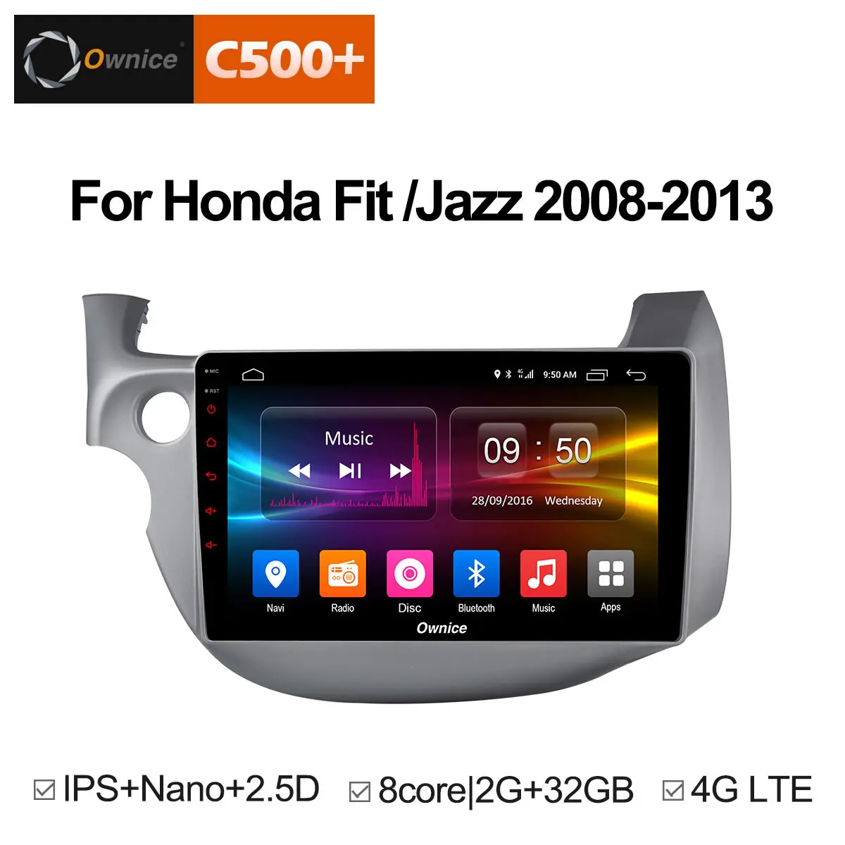 

Ownice C500+ G10 2 din Android 8.1 Head unit Car multmedia player dvd GPS Navi For Honda FIT JAZZ 2008-2013 car PC Stereo Radio
