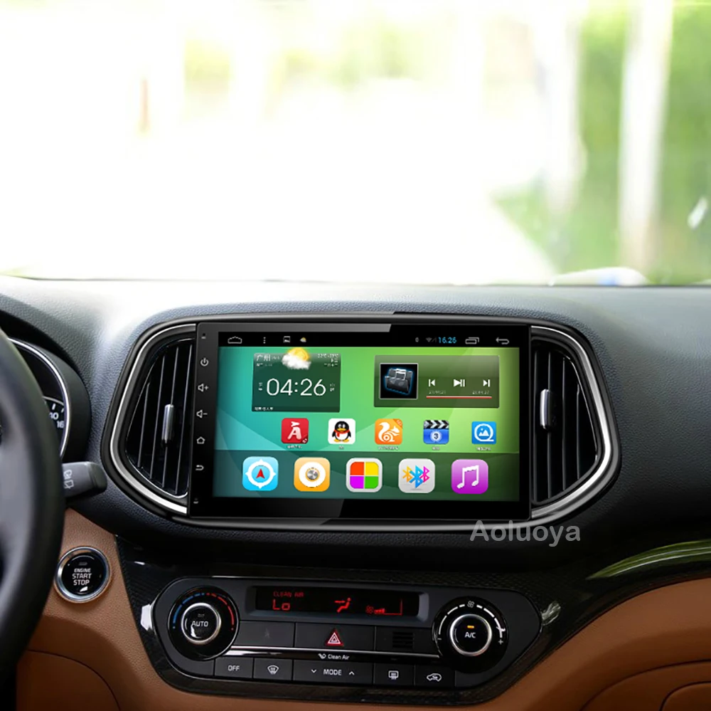 Perfect Aoluoya IPS RAM 2GB+32G 1024*600 Android 7.1 CAR Radio DVD GPS Navigation For KIA KX3 2015 2016 audio Multimedia head unit DAB+ 0