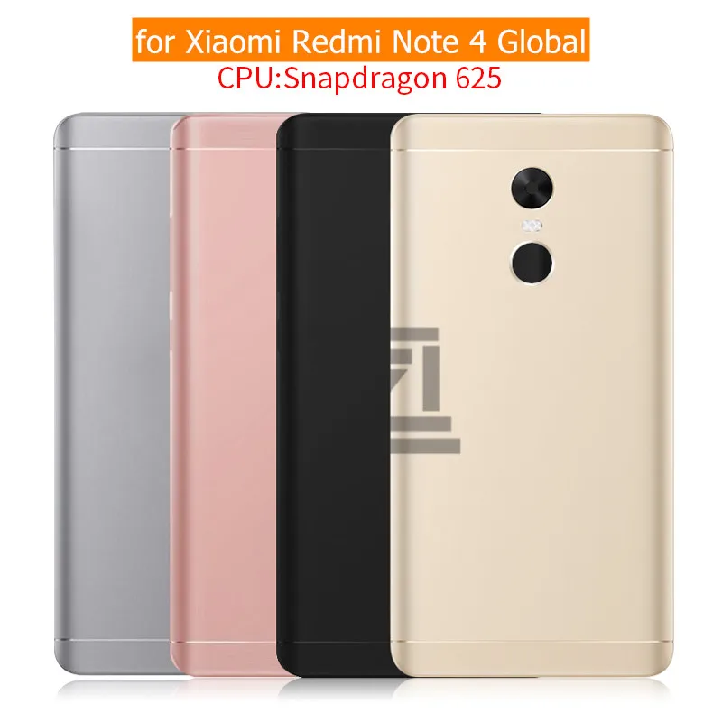 Для Xiaomi Redmi Note 4 глобальная Версия задняя крышка батареи металлический корпус