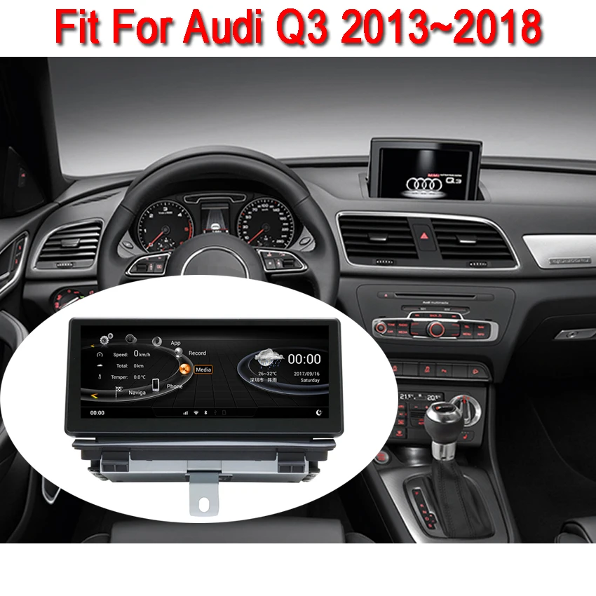 Flash Deal Liislee 8.8" Android for Audi Q3 2013~2018 touch screen GPS Navigation radio stereo dash multimedia player 1