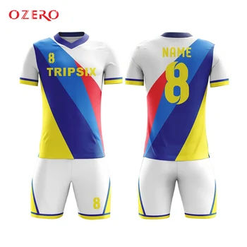 

new design top quality child soccer jersey custom sublimation printing set