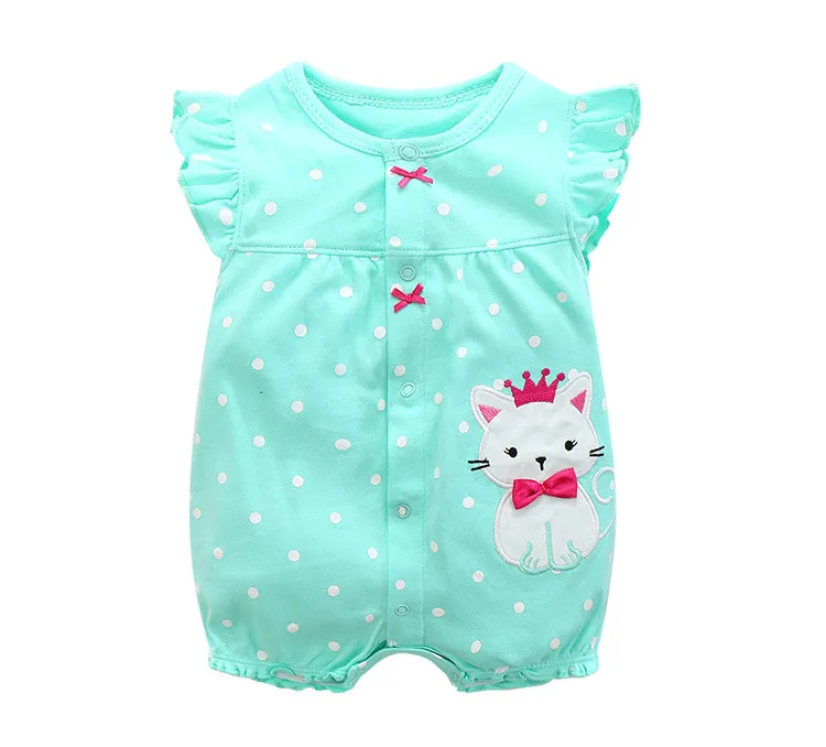 2018 summer baby girl clothes one-pieces jumpsuits baby clothing , cotton short romper infant boys clothes roupas menina 15