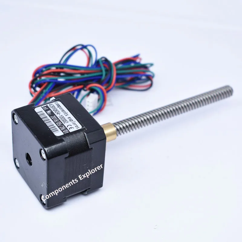 Nema17 42BYGH34 100S 100 мм T8 * 8 винтовой стержень линейный шаговый двигатель свинцово