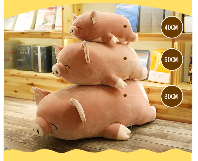 1 шт. большие мягкие животные Свинья Мягкие игрушки-подушки Kawaii Appease Спящая кукла игрушки для девочек для детей