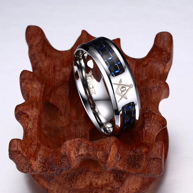 Новое 8 мм персонализированное кольцо из углеродного волокна для мужчин гравированное Дерево жизни из нержавеющей стали кольца мужские Регулируемые украшения для мальчиков подарки