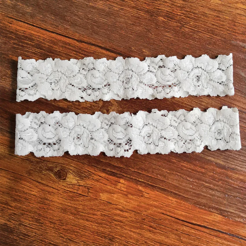 Garter Set Wedding Flower Garter Belt Lace Bridal Party Sexy Thigh Garter White Lace Wedding