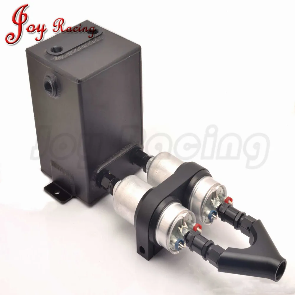 

3L Aluminium Fuel Surge Tank with Y Block Bracket and Dual EFI 044 Fuel Pump