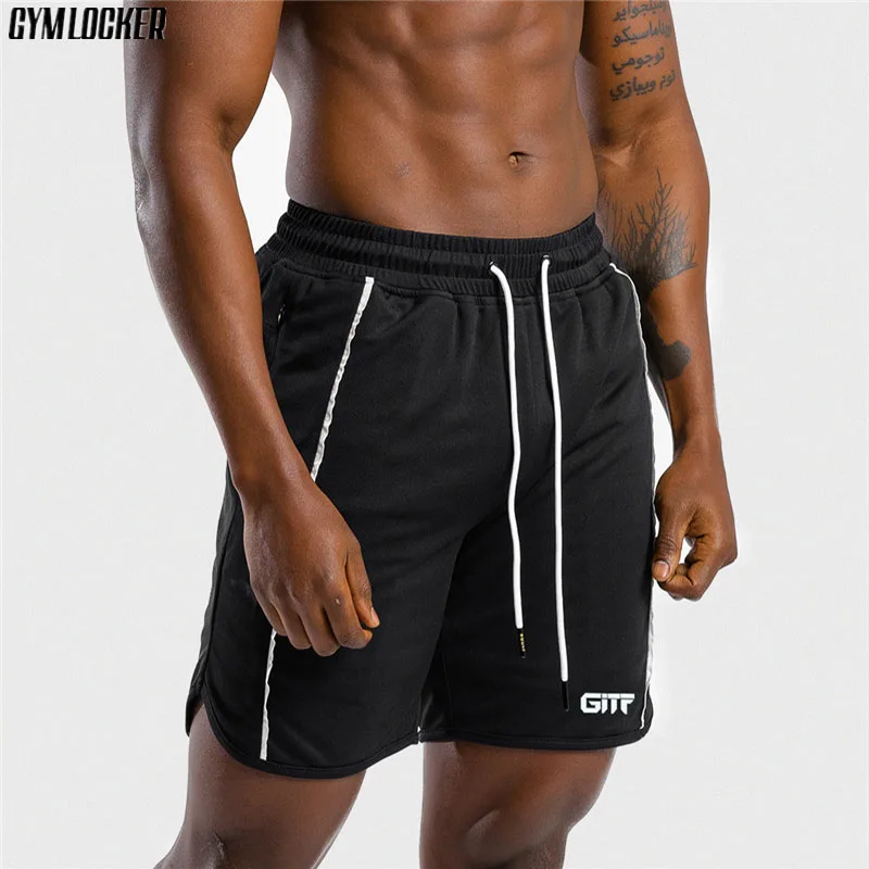 Летние мужские пляжные шорты фитнес модные повседневные тренажерные залы тренировка для бегунов Бодибилдинг дышащие быстросохнущие пляжные шорты