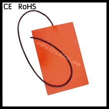 Силиконовая нагревательная полоса для изгиба Guita сбоку-пользовательский размер, напряжение и ватт