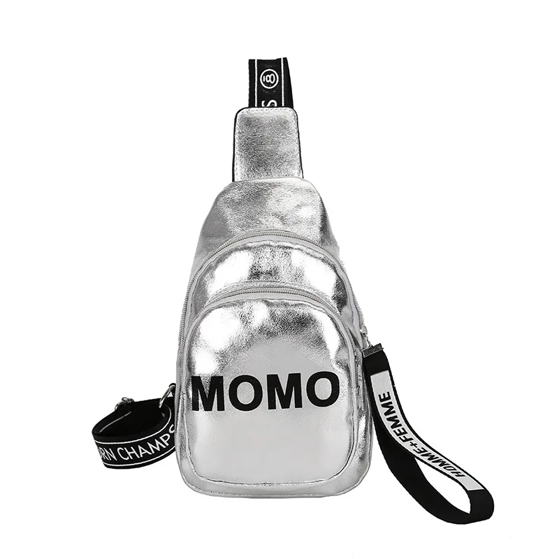 

Laser Bright Women One Shoulder Bag PU Cross Letter Single Cross Shoulder Bag