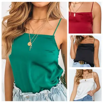 Summer Sexy Camis Women Crop Top Sleeveless Shirt Sexy Slim Lady Bralette Tops Strap Skinny Vest Camisole Summer Sexy Camis Women Crop Top Sleeveless Shirt Sexy Slim Lady Bralette Tops Strap Skinny Vest Camisole