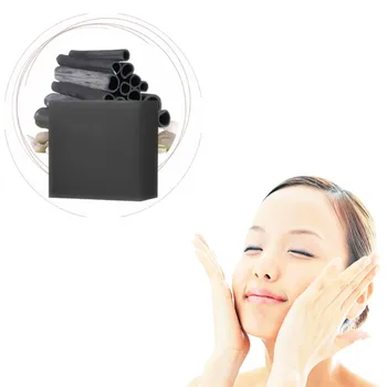 

1Pcs Nature Bamboo Charcoal Soap Oil-control Acne Treatment Blackhead Remover Soap Whitening Cleanser Chinese Traditional Herbal